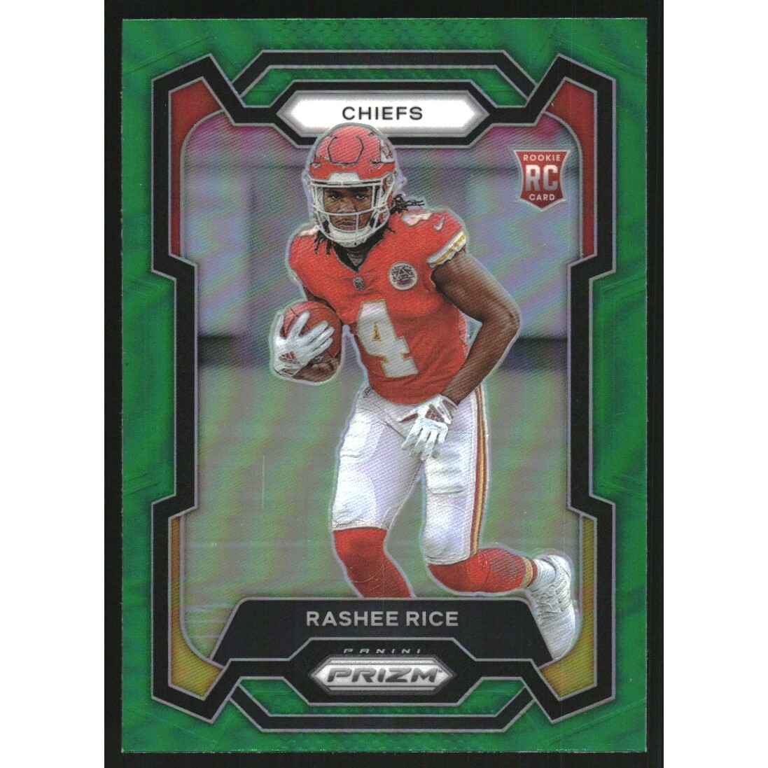 2023 Panini Prizm Prizms Green #350 Rashee Rice. rookie card picture