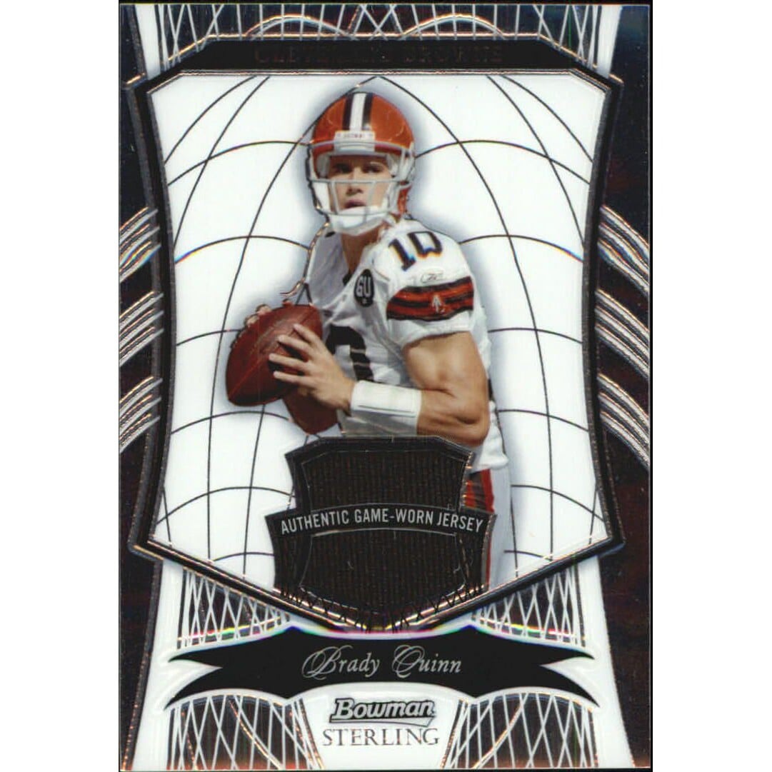2009 Bowman Sterling #74 Brady Quinn JSY/189. rookie card picture