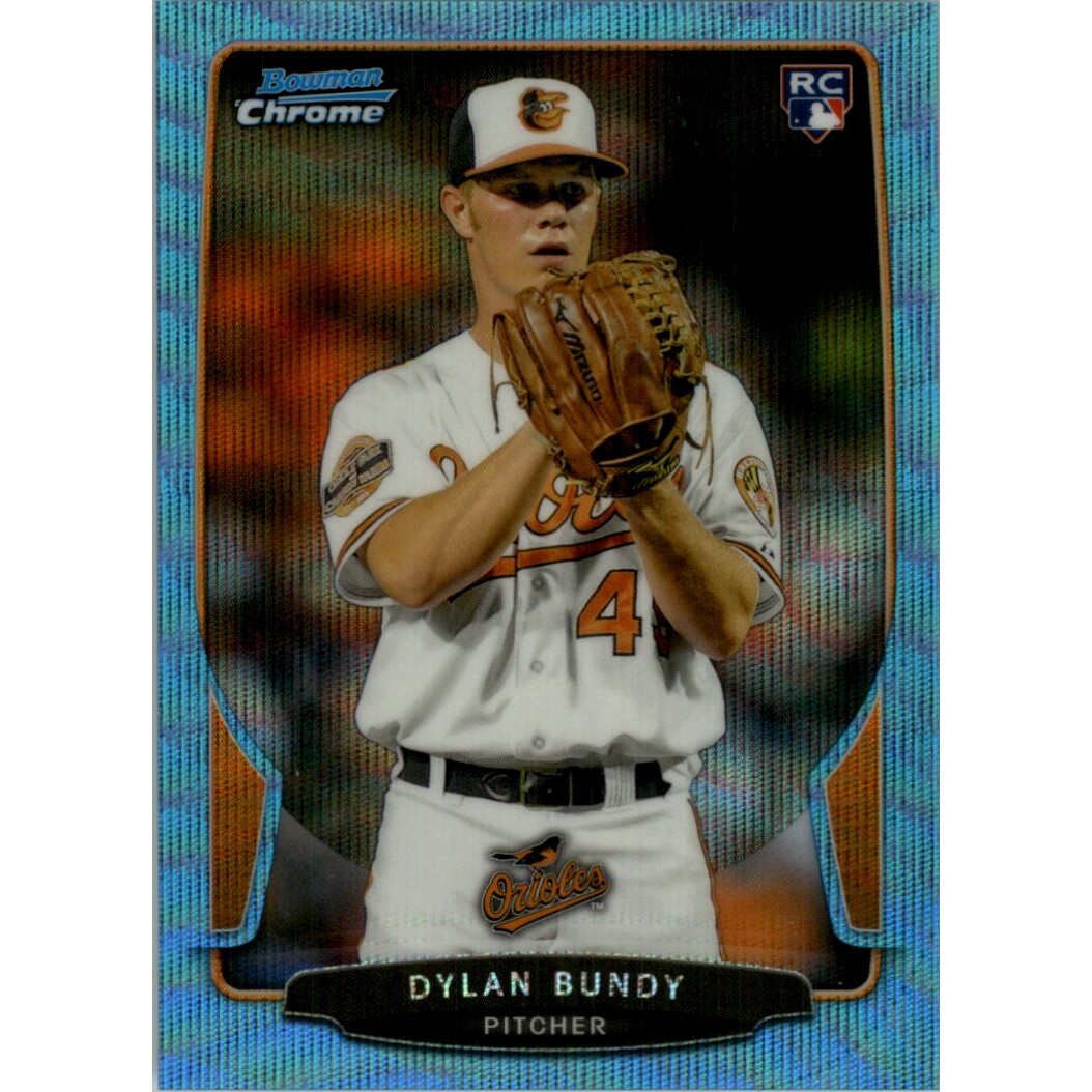 2013 Bowman Chrome Draft Blue Wave Refractors #24 Dylan Bundy