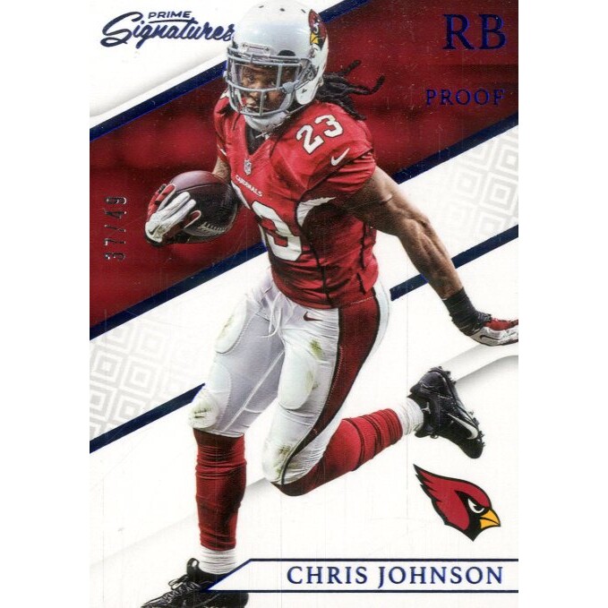 2016 Prime Signatures Prime Proof Blue #4 Chris Johnson