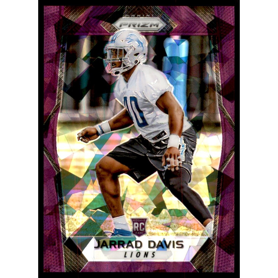 2017 Panini Prizm Prizms Purple Crystals #244 Jarrad Davis. rookie card picture