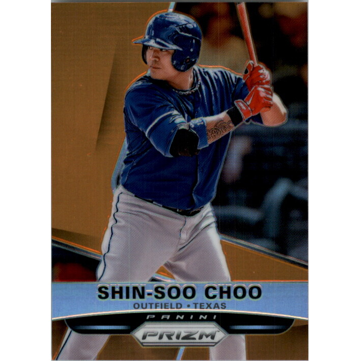 2015 Panini Prizm Prizms Orange #137 Shin-Soo Choo. rookie card picture