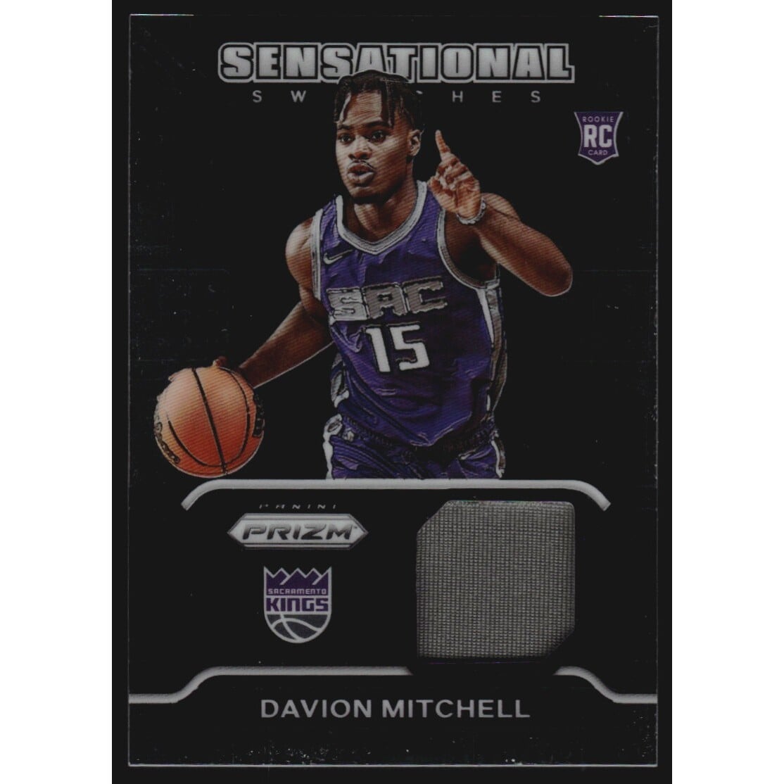 2021-22 Panini Prizm Sensational Swatches #69 Davion Mitchell