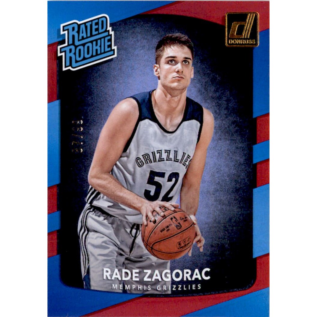 2017-18 Donruss Holo Laser Red #155 Rade Zagorac RR