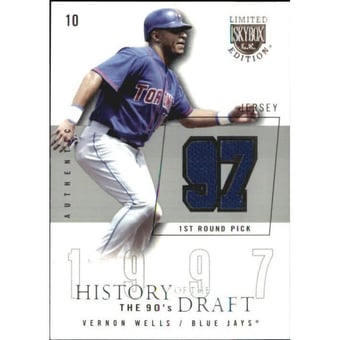 2004 SkyBox LE History Draft 90's Jersey Silver #VW Vernon Wells