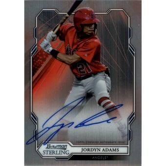 2019 Bowman Sterling Prospect Autographs #BSPAJA Jordyn Adams