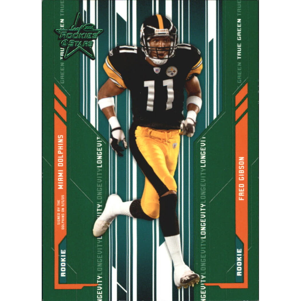 2005 Leaf Rookies and Stars Longevity True Green Parallel #111 Fred Gibson
