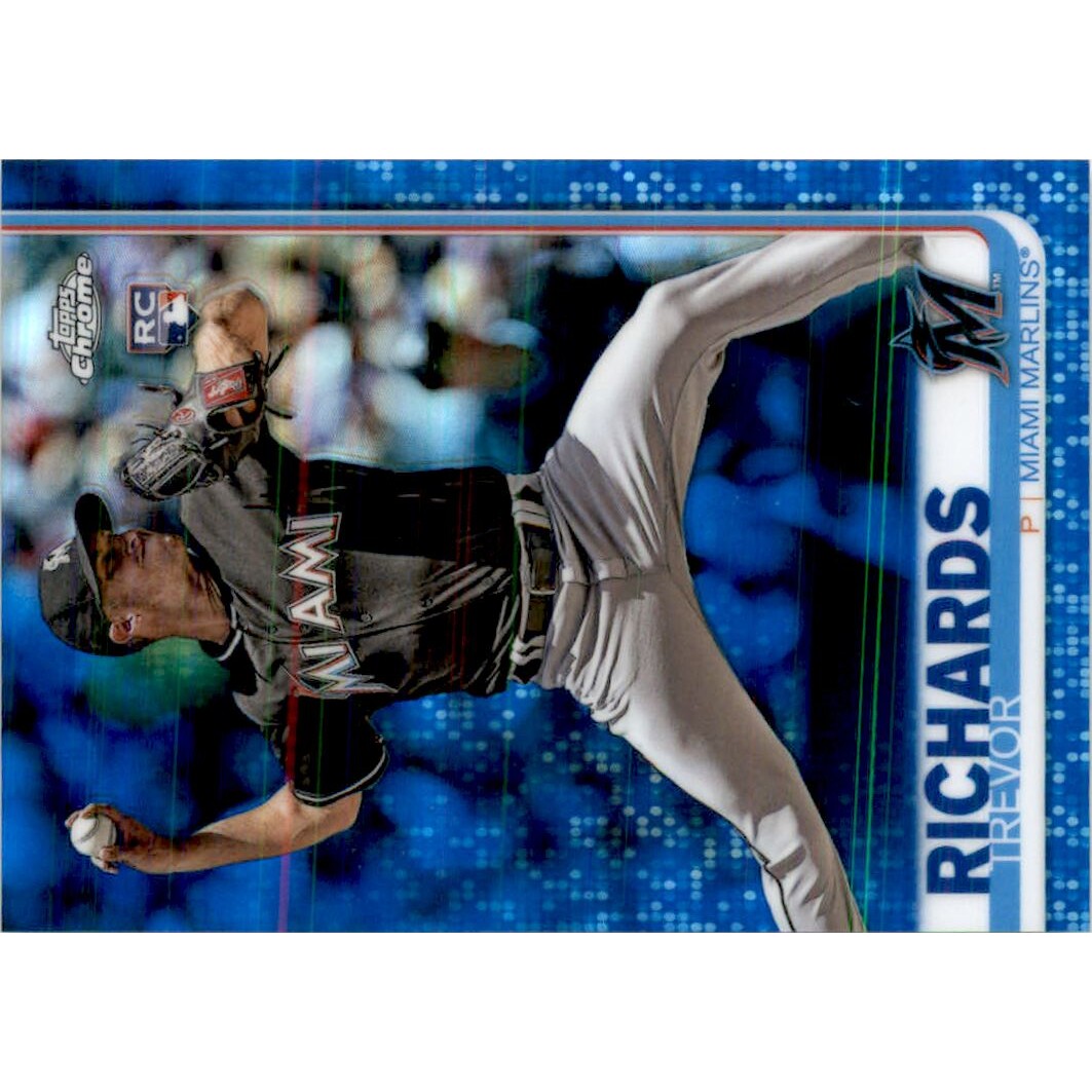 2019 Topps Chrome Blue Refractors #93 Trevor Richards. rookie card picture