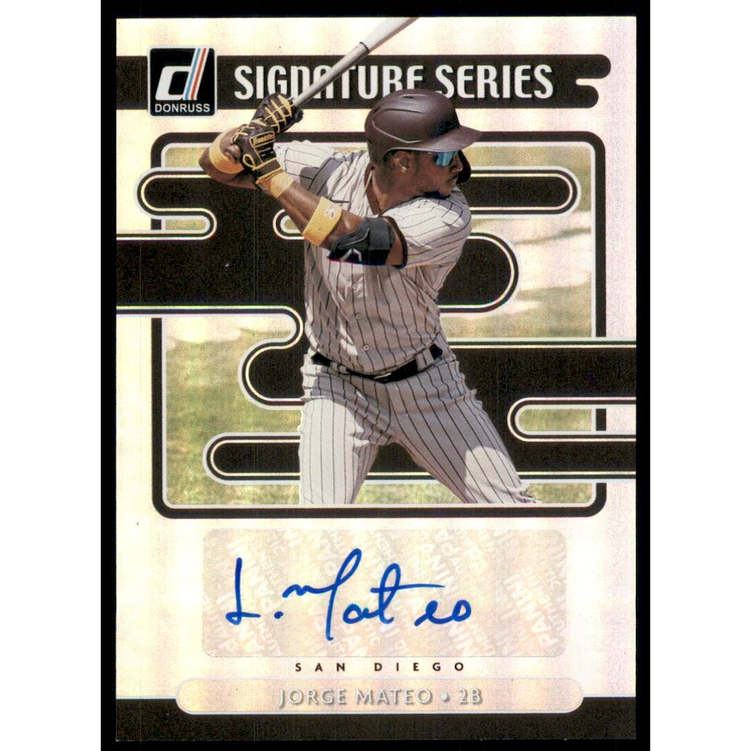 2021 Donruss Signature Series #35 Jorge Mateo. rookie card picture