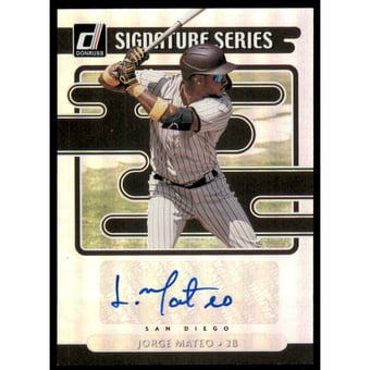 2021 Donruss Signature Series #35 Jorge Mateo