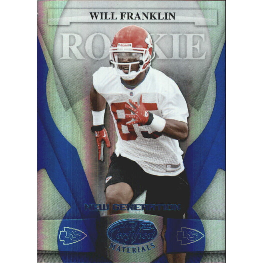 2008 Leaf Certified Materials Mirror Blue #200 Will Franklin