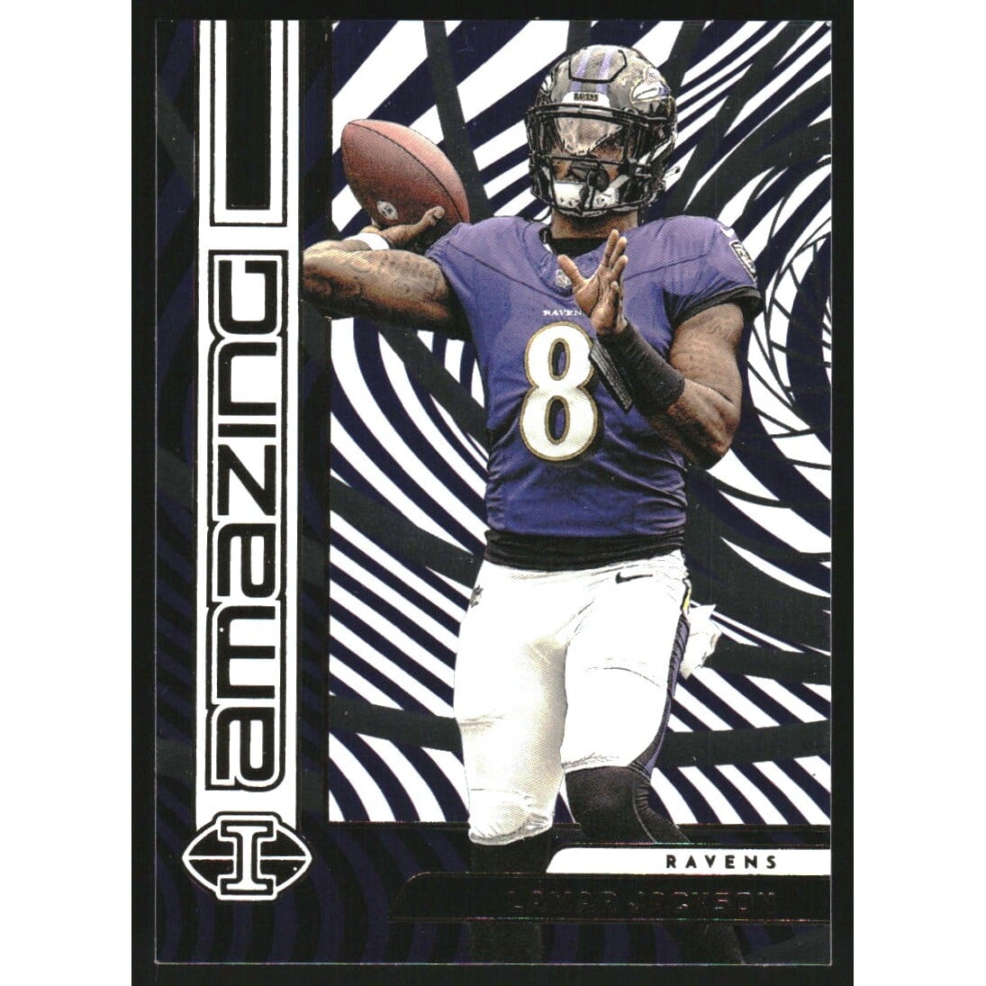 2023 Panini Illusions Amazing #12 Lamar Jackson. rookie card picture