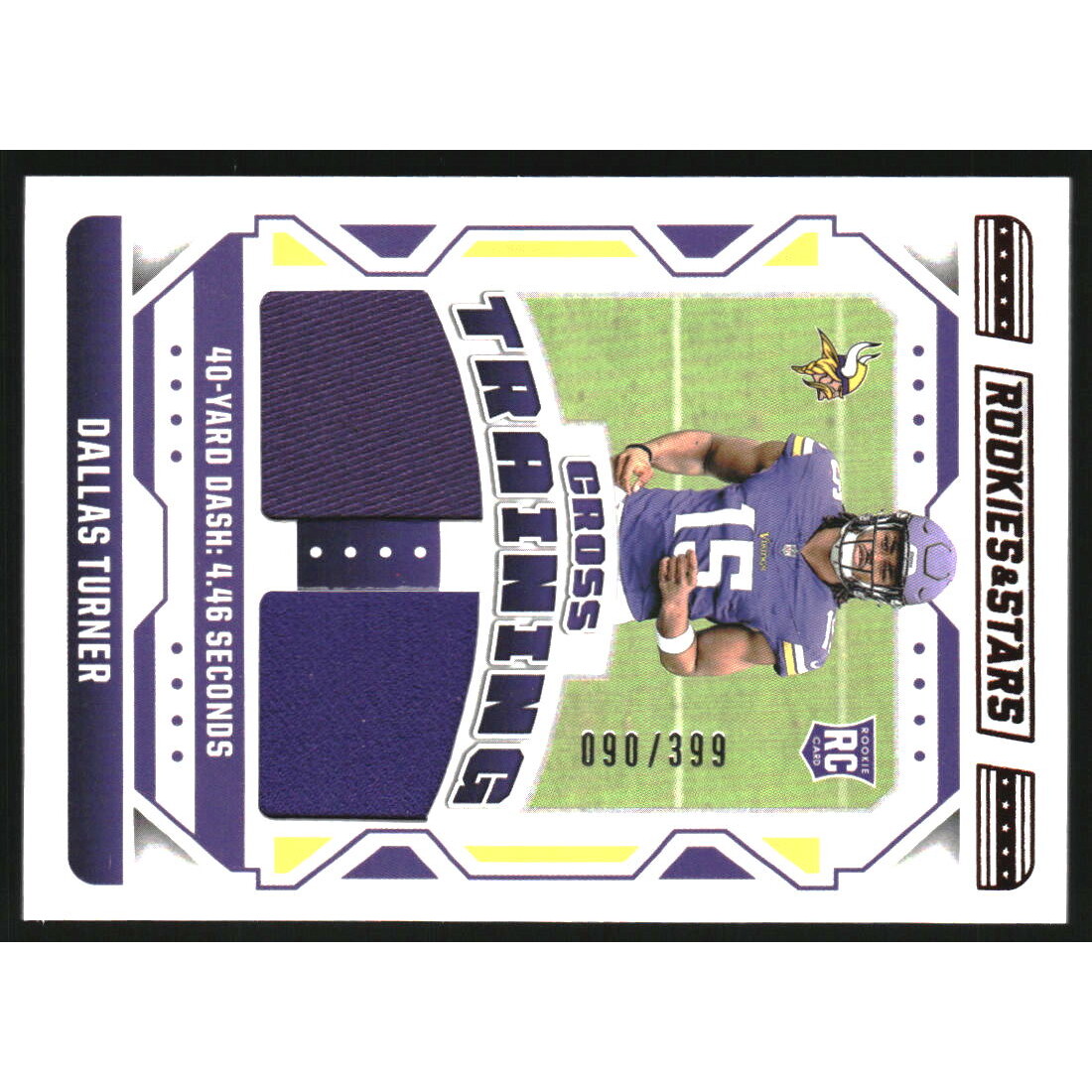 2024 Rookies and Stars Cross Training Materials #11 Dallas Turner 2024 Rookies and Stars Cross Training Materials #11 Dallas Turner