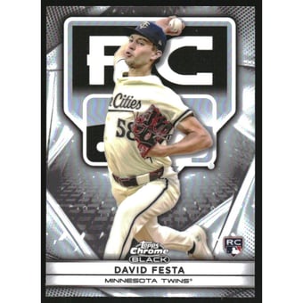 2025 Topps Chrome Black Rookie Design Variations #124 David Festa