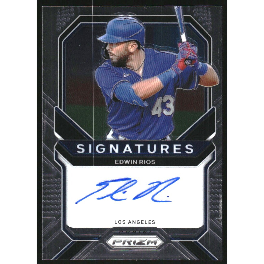 2021 Panini Prizm Signatures #12 Edwin Rios. rookie card picture