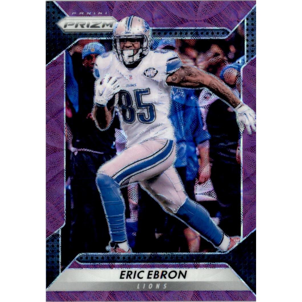 2016 Panini Prizm Prizms Purple Scope #79 Eric Ebron. rookie card picture
