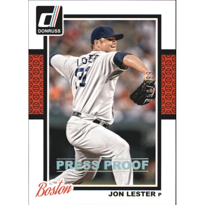 2014 Donruss Press Proofs Silver #120 Jon Lester. rookie card picture