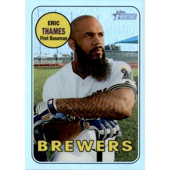 2018 Topps Heritage Chrome Refractors #THC62 Eric Thames