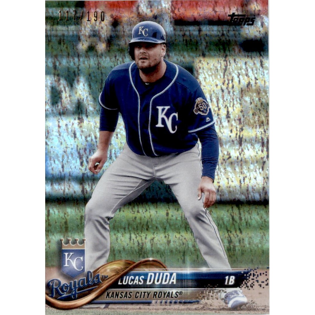 2018 Topps Factory Set Foilboard #446 Lucas Duda. rookie card picture