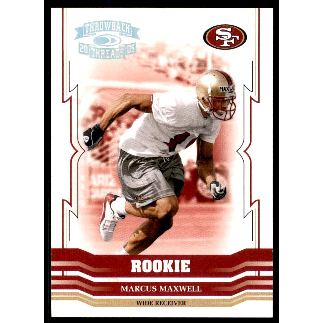 2005 Throwback Threads Silver Holofoil #190 Marcus Maxwell