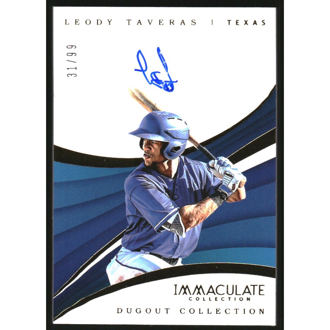 2018 Immaculate Collection Dugout Collection Autographs #18 Leody Taveras/99