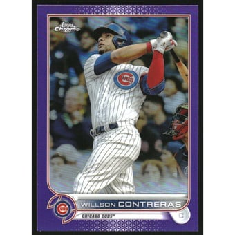 2022 Topps Chrome Purple Refractors #136 Willson Contreras