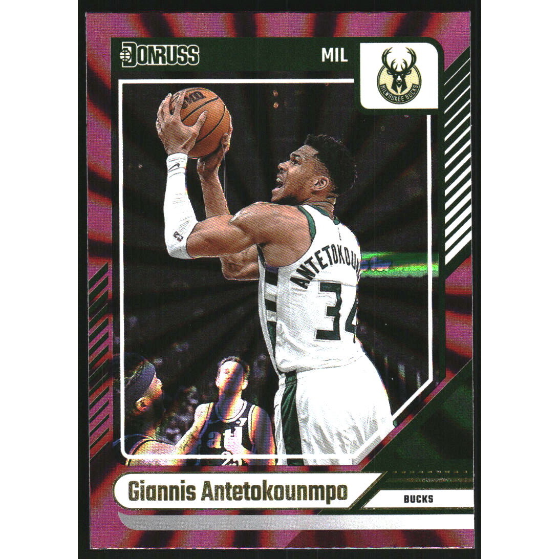 2024-25 Donruss International Holo Maroon Laser #172 Giannis Antetokounmpo