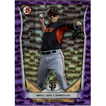 2014 Bowman Draft Top Prospects Purple Ice #TP82 Mac Williamson