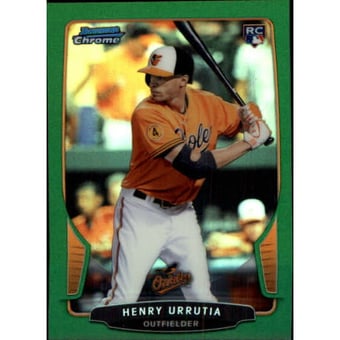 2013 Bowman Chrome Mini Green Refractors #320 Henry Urrutia