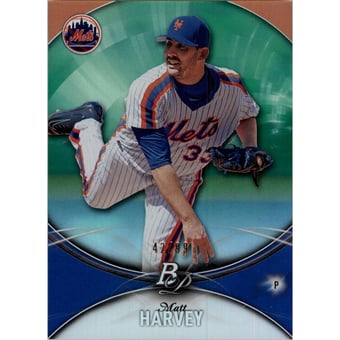 2016 Bowman Platinum Green #41 Matt Harvey
