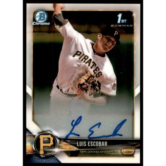 2018 Bowman Chrome Prospect Autographs #CPALE Luis Escobar