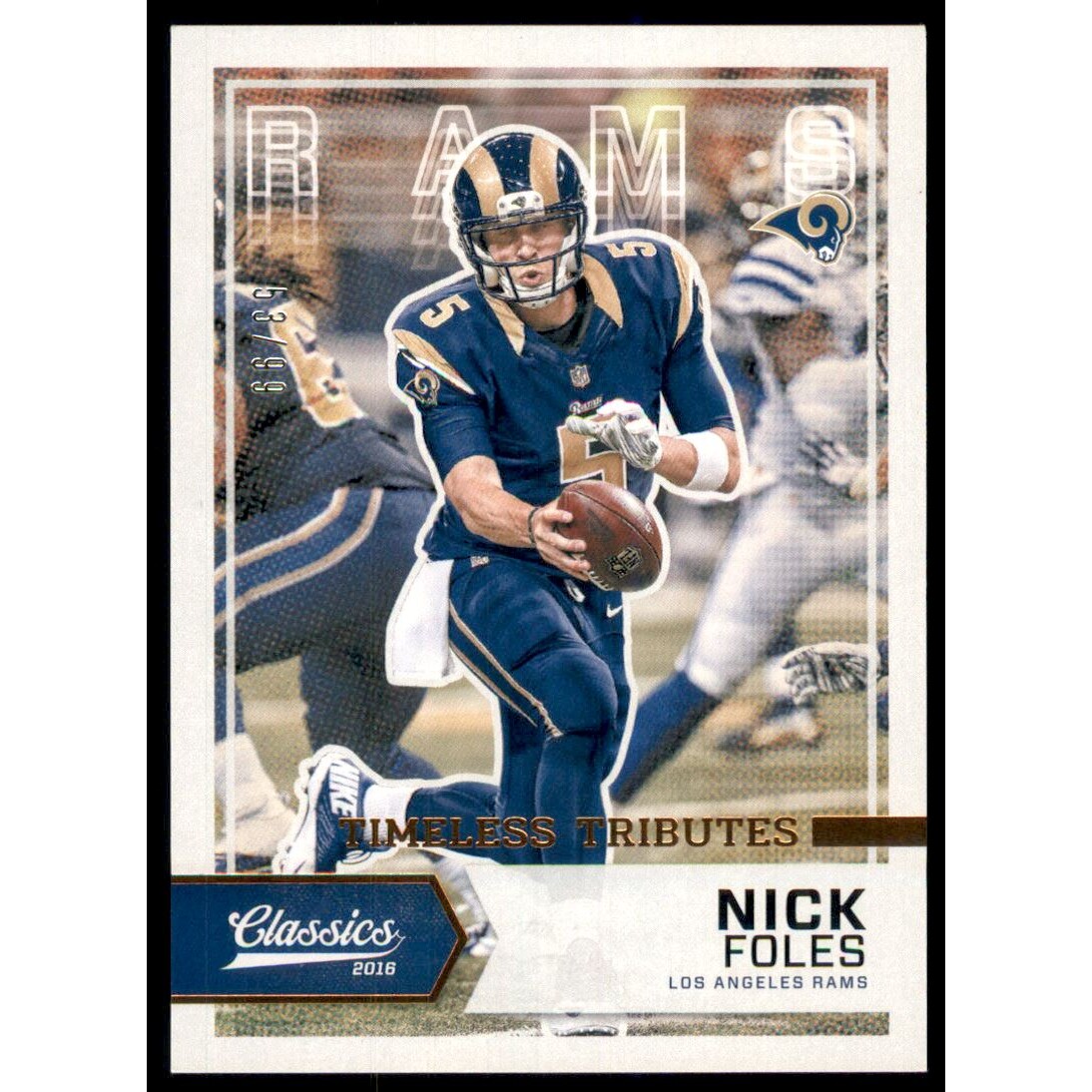 2016 Classics Timeless Tributes Bronze #3 Nick Foles