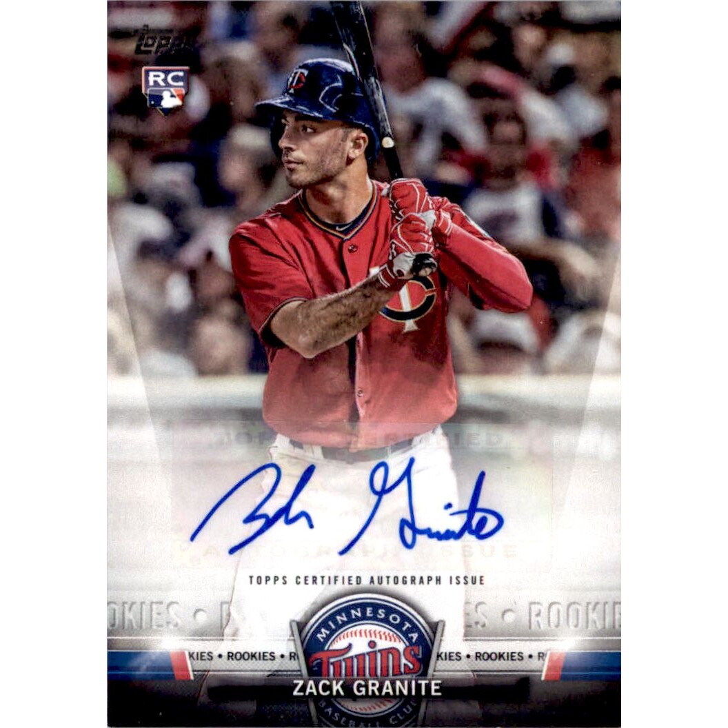 2018 Topps Salute Autographs #SAZG Zack Granite