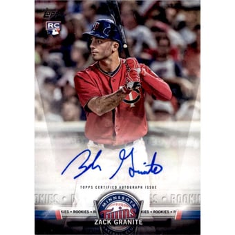 2018 Topps Salute Autographs #SAZG Zack Granite