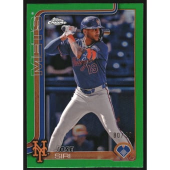 2025 Topps Chrome Green Refractors #195 Jose Siri