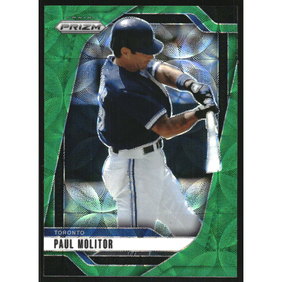 2025 Panini Prizm Prizms Green Scope #274 Paul Molitor. rookie card picture