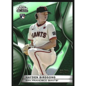 2025 Topps Chrome Black Green Refractors #24 Hayden Birdsong