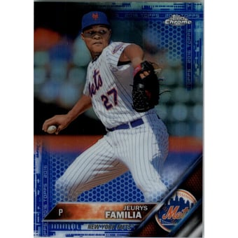 2016 Topps Chrome Blue Refractors #57 Jeurys Familia
