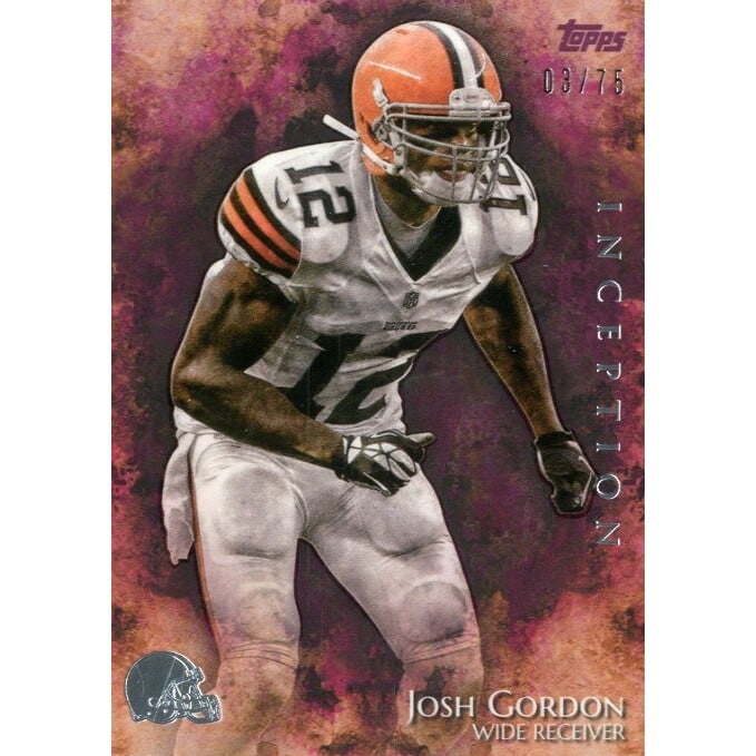 2014 Topps Inception Magenta #79 Josh Gordon. rookie card picture