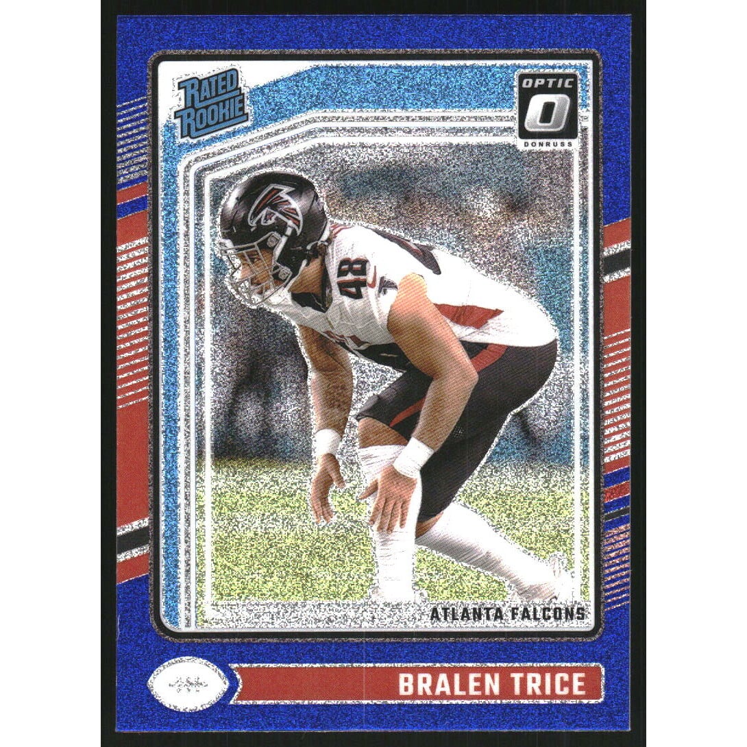 2024 Donruss Optic Blue Glitter #212 Bralen Trice RR. rookie card picture