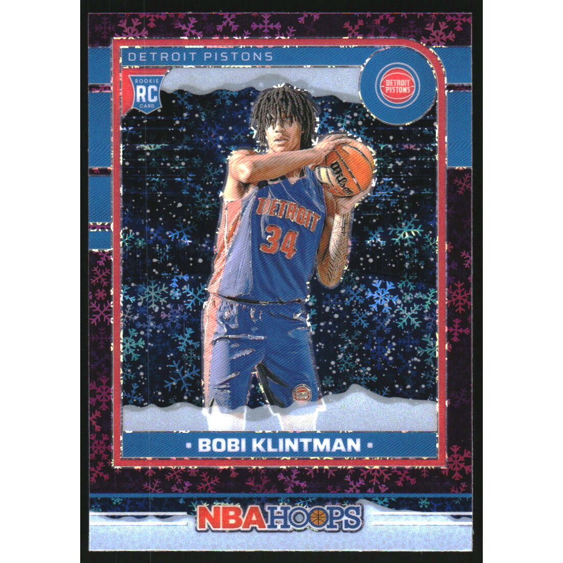 2024-25 Hoops Premium Prizms Purple Winter #267 Bobi Klintman