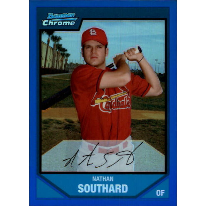 2007 Bowman Chrome Prospects Blue Refractors #BC177 Nathan Southard