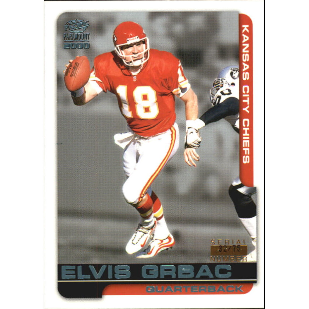 2000 Paramount Platinum Blue #117 Elvis Grbac