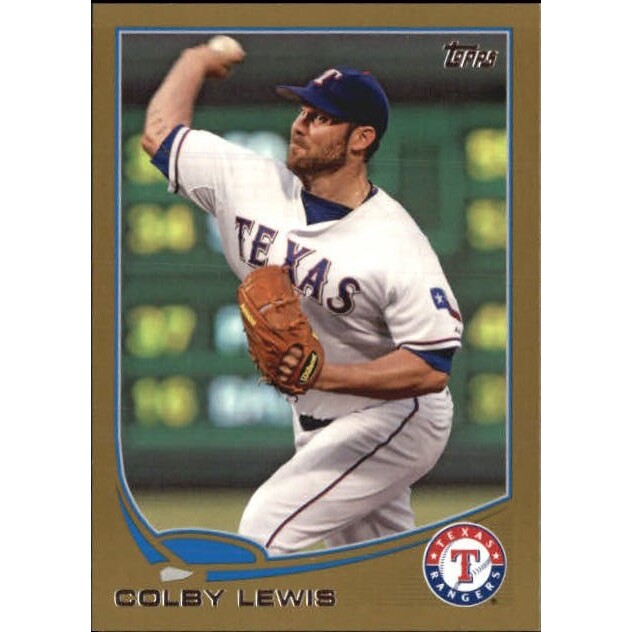 2013 Topps Mini Gold #248 Colby Lewis. rookie card picture