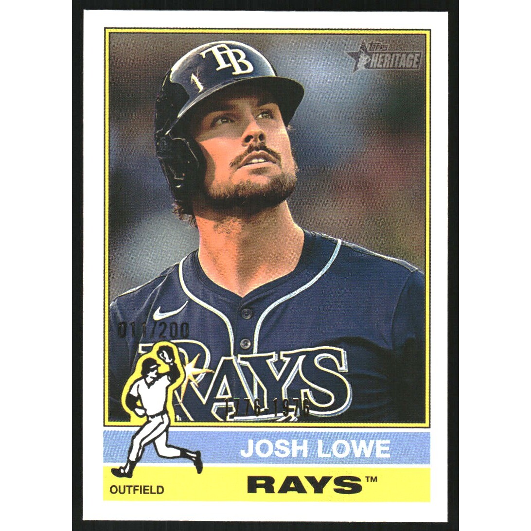 2025 Topps Heritage Bicentennial #228 Josh Lowe. rookie card picture