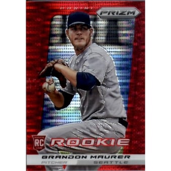 2013 Panini Prizm Prizms Red Pulsar #207 Brandon Maurer
