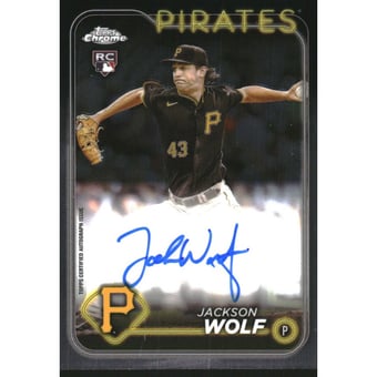 2024 Topps Chrome Rookie Autographs #RAJWO Jackson Wolf