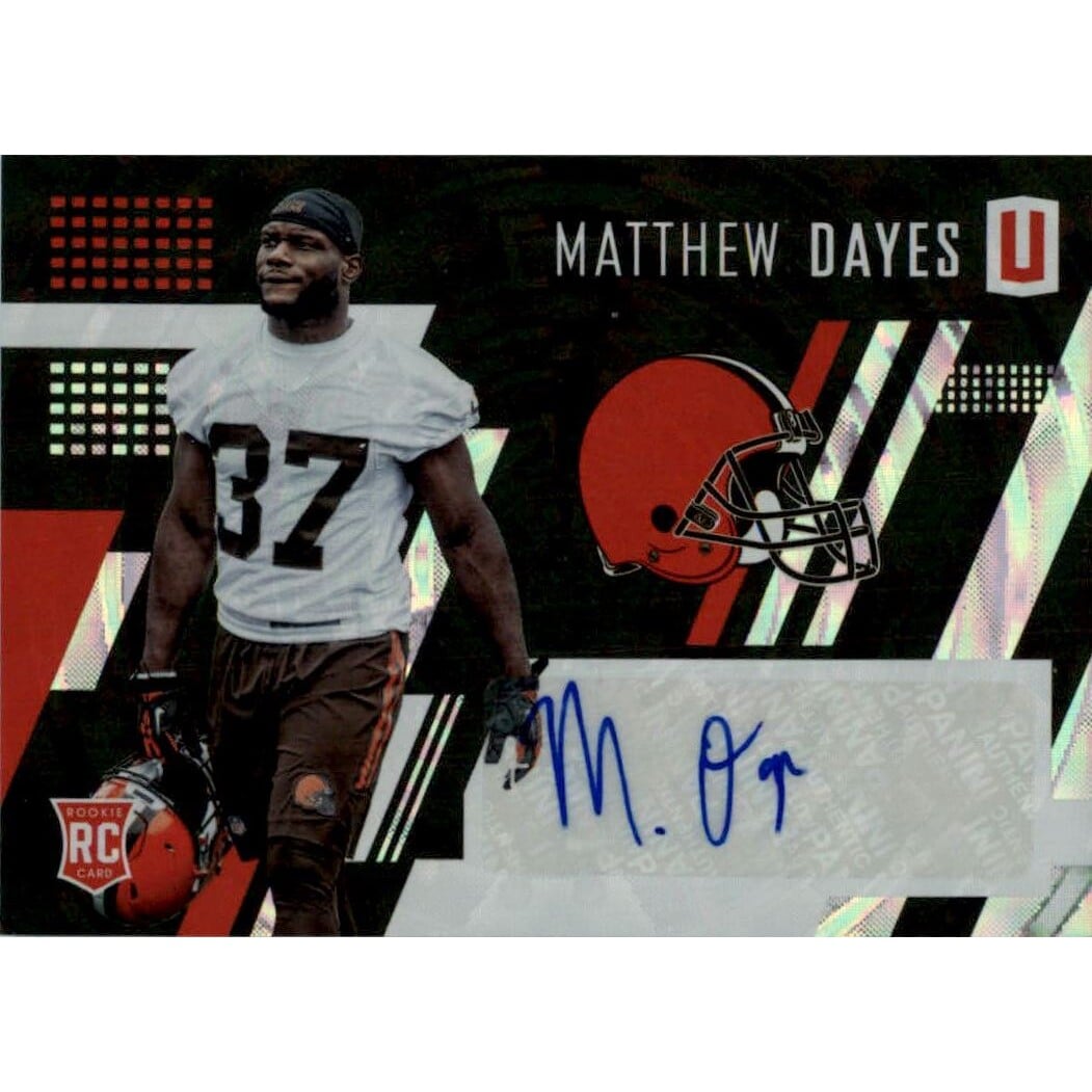 2017 Panini Unparalleled Rookie Autographs #204 Matthew Dayes/199. rookie card picture
