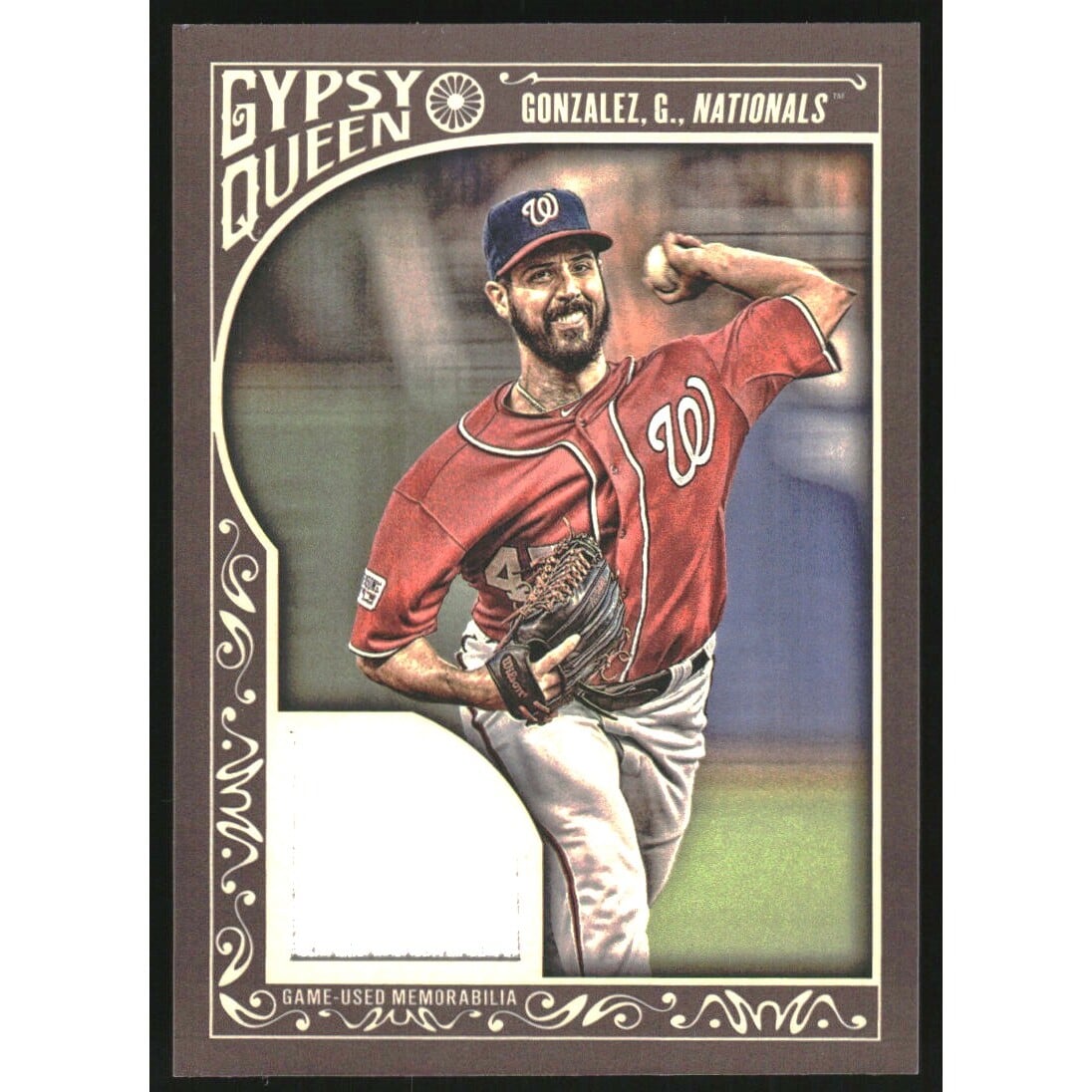 2015 Topps Gypsy Queen Relics #GQRGG Gio Gonzalez. rookie card picture