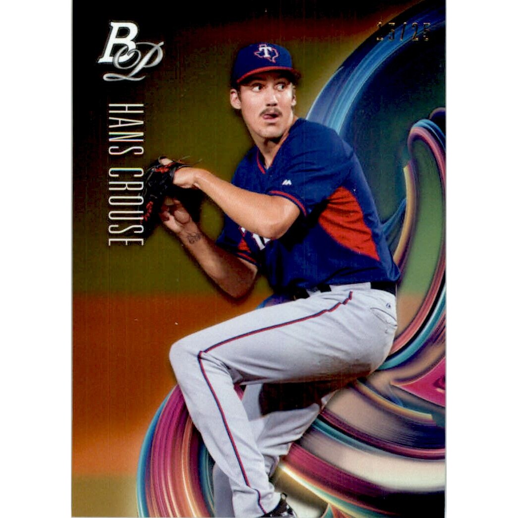 2018 Bowman Platinum Top Prospects Orange #TOP36 Hans Crouse. rookie card picture